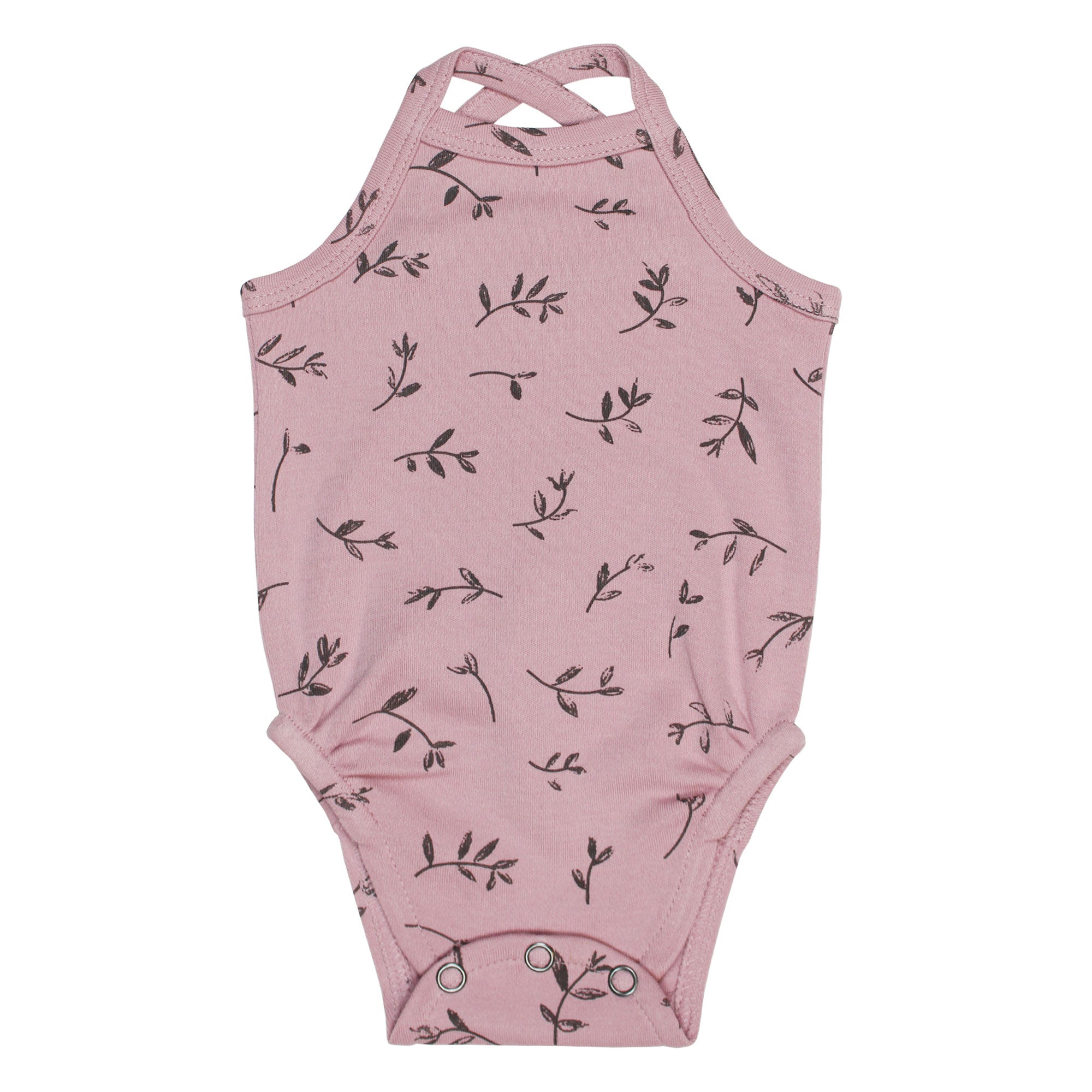 L'ovedbaby Organic Criss-Cross Bodysuit - Blossom Flower