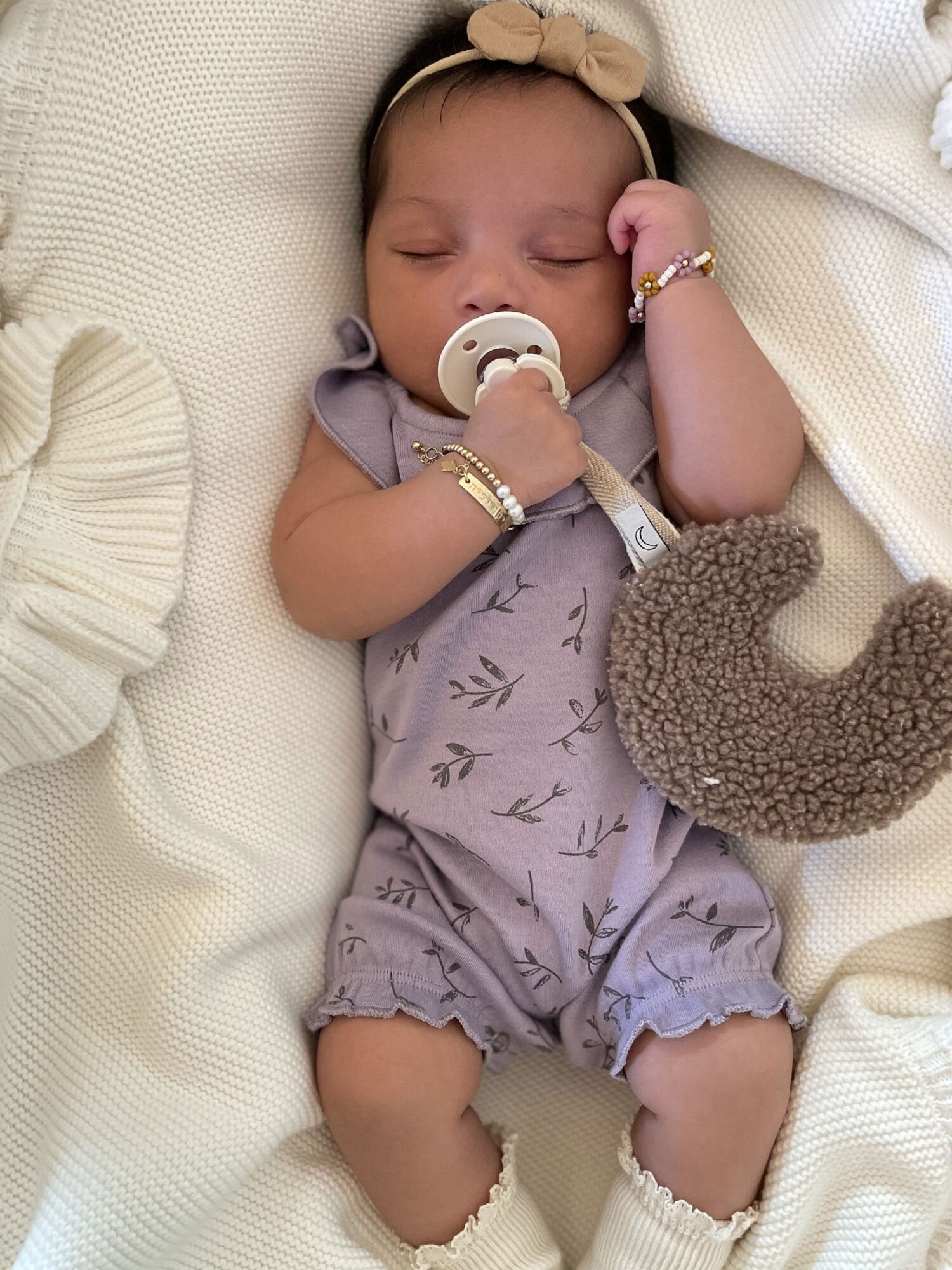 L'ovedbaby Organic Bubble Romper - Amethyst Flower