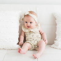 L'ovedbaby Organic Bubble Romper - Stone Flower