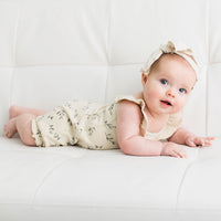 L'ovedbaby Organic Bubble Romper - Stone Flower
