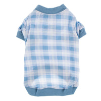 Kickee Pants Dog Tee Blue Moon Holiday Plaid