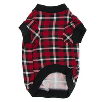 Kickee Pants Dog Tee Crimson Holiday Plaid