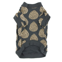 Kickee Pants Dog Tee Pewter Pinecones