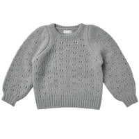 Rylee + Cru Balloon Sweater - Dusty Blue