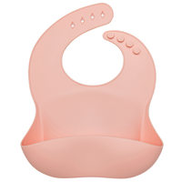 Loulou Lollipop Silicone Bib - Pink Quartz