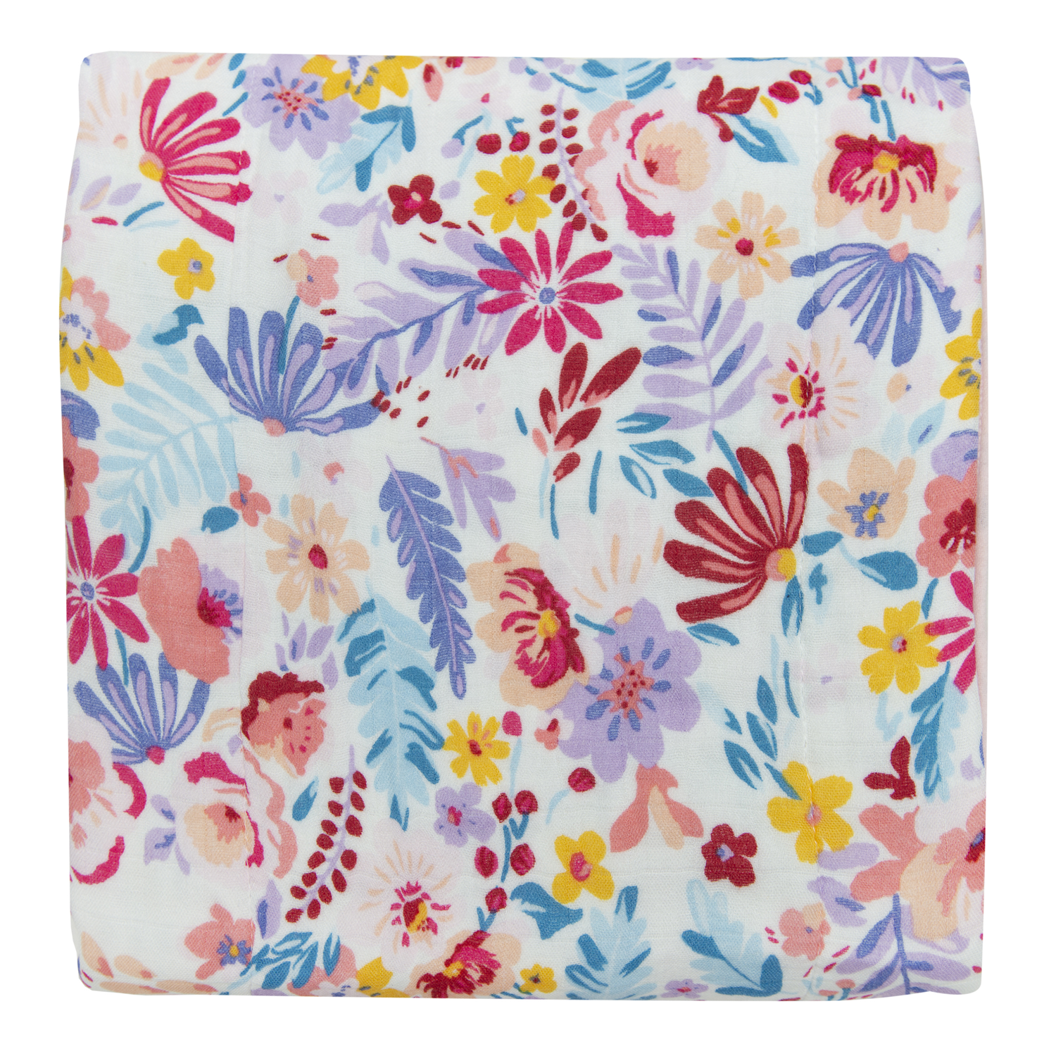 Loulou Lollipop Bamboo Muslin Swaddle Blanket - Light Field Flowers