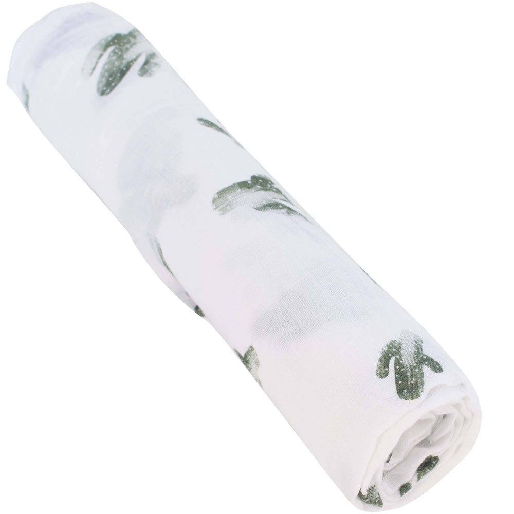 Bebe Au Lait Oh-So-Soft Muslin Swaddle Blanket - Saguaro