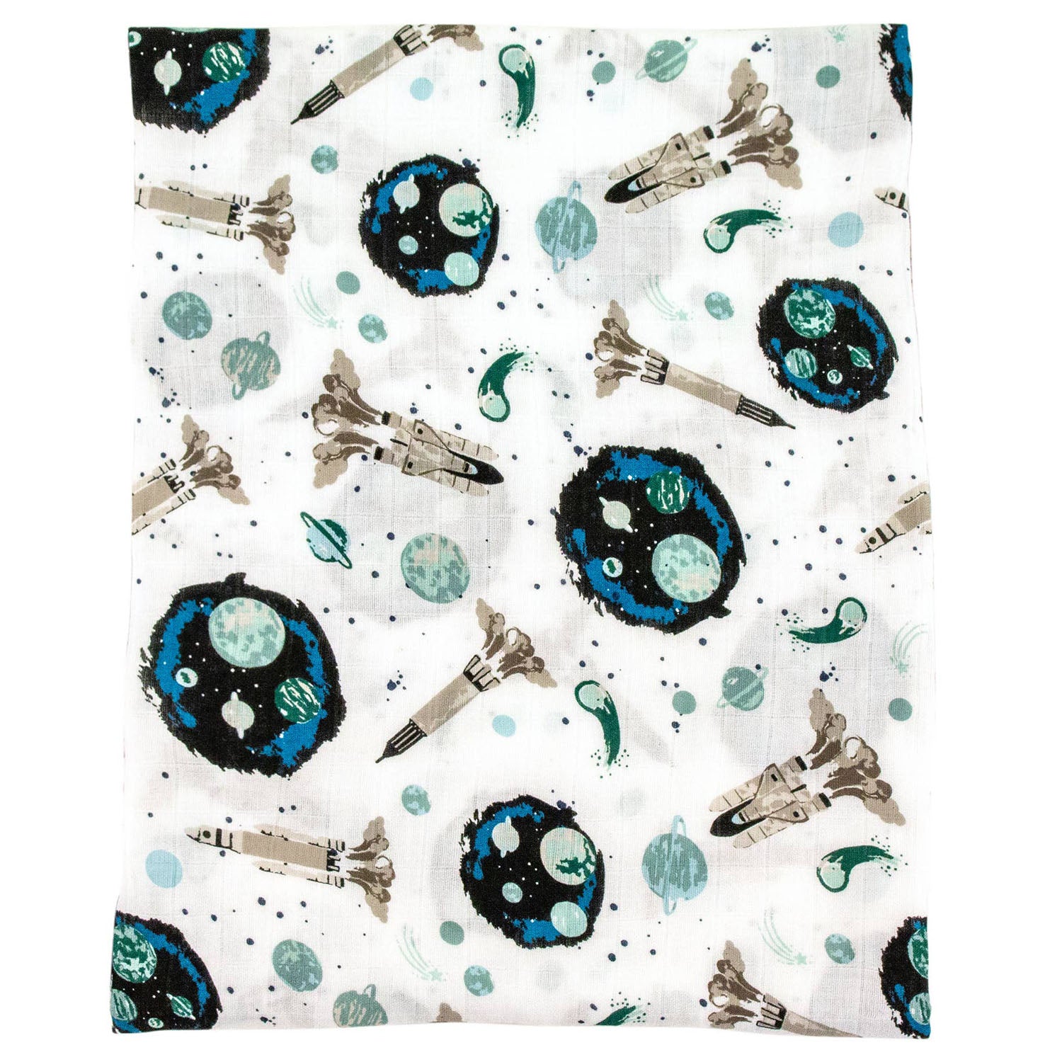 Bebe Au Lait Oh-So-Soft Muslin Swaddle Blanket - Space