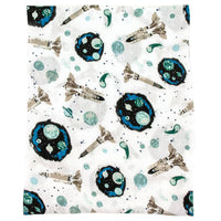 Bebe Au Lait Oh-So-Soft Muslin Swaddle Blanket - Space