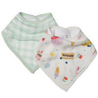 Loulou Lollipop Muslin Bandana Bib Set - Sweet Treats