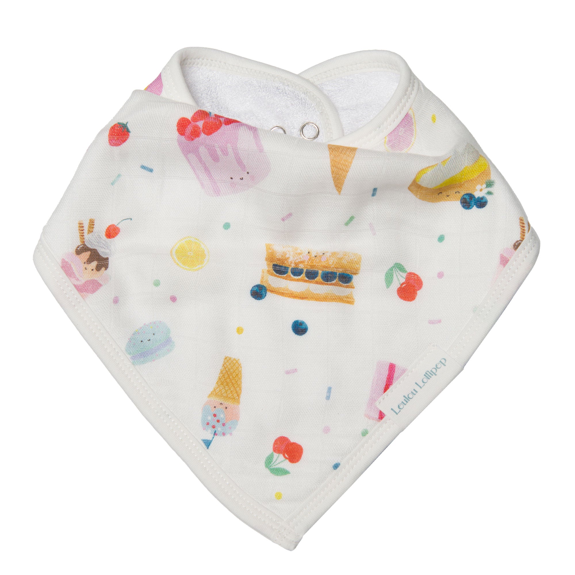 Loulou Lollipop Muslin Bandana Bib Set - Sweet Treats