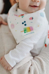 Loulou Lollipop Muslin Bandana Bib Set - Sweet Treats