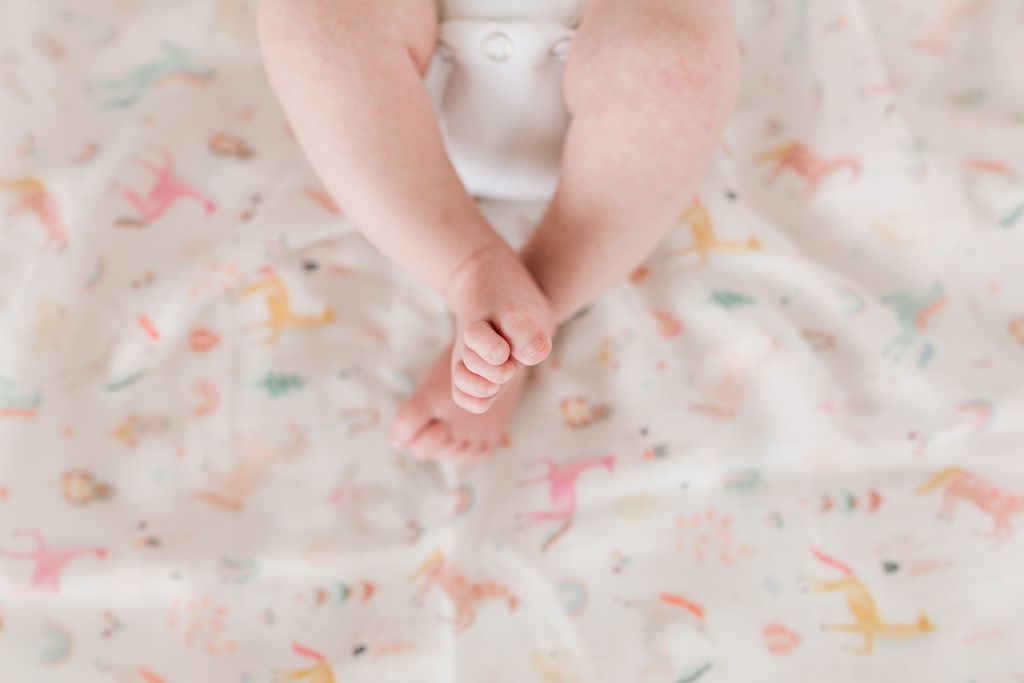 Loulou Lollipop Bamboo Muslin Fitted Crib Sheet - Unicorn Dream