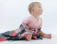 Loulou Lollipop Bamboo Muslin Swaddle Blanket Midnight Bloom