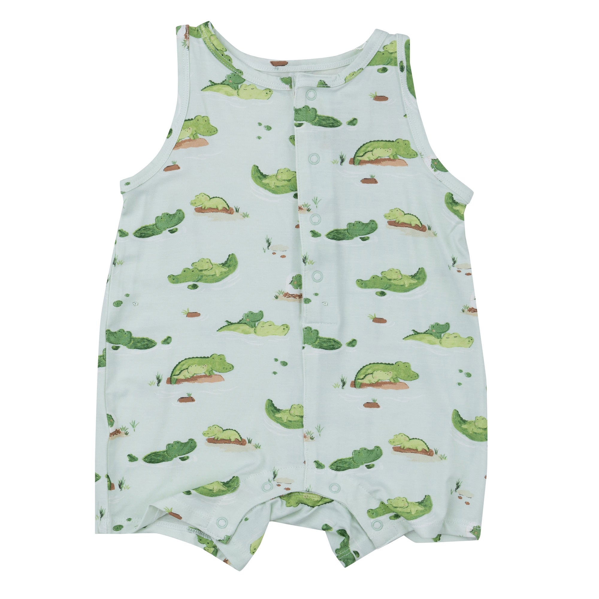 Angel Dear Bamboo Shortie Romper - Alligators