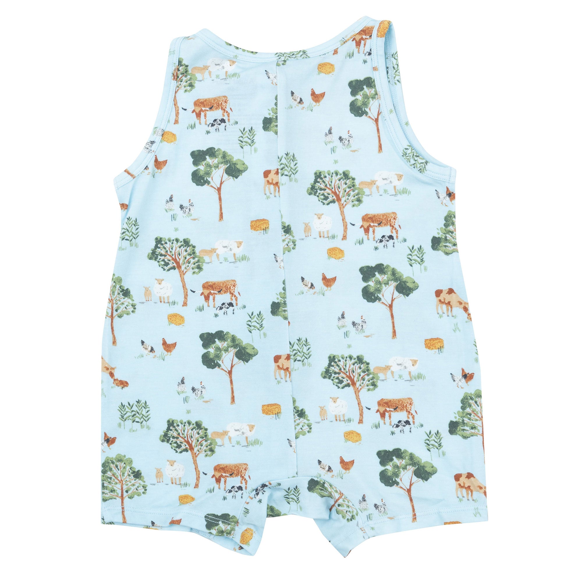 Angel Dear Bamboo Shortie Romper - Farm Friends