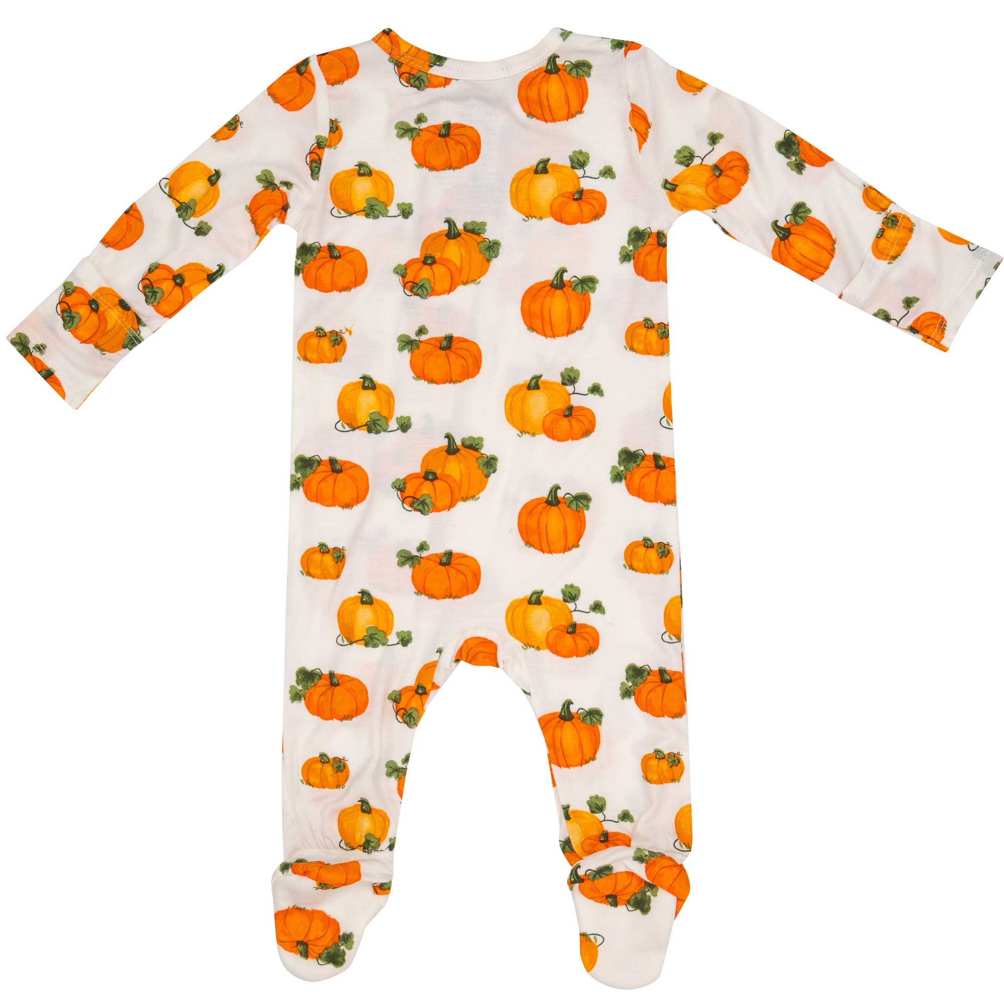 Angel Dear Bamboo Zipper Footie - Pumpkin Patch