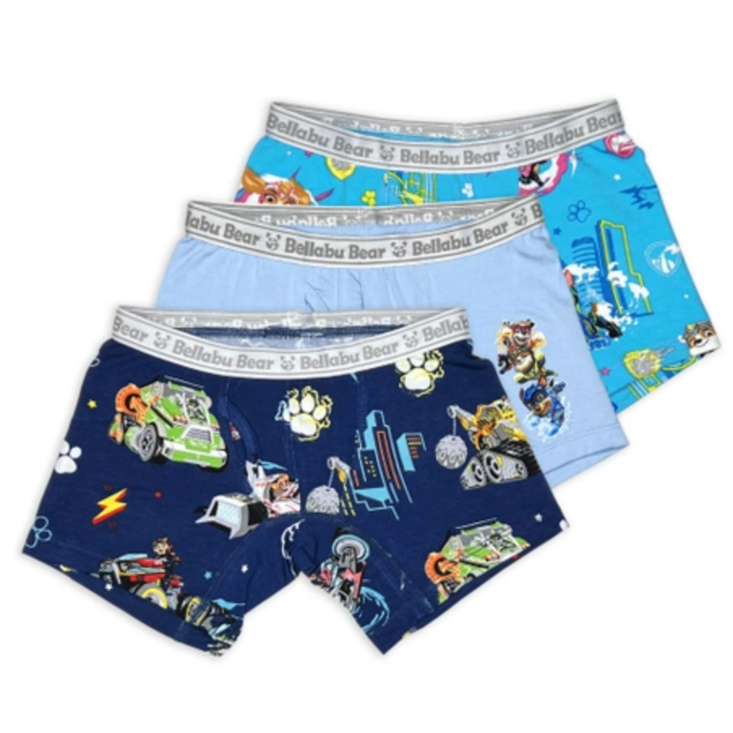 Bellabu Bear Bamboo Boys Boxer Briefs 3-Pack | Paw Patrol Mighty Movie