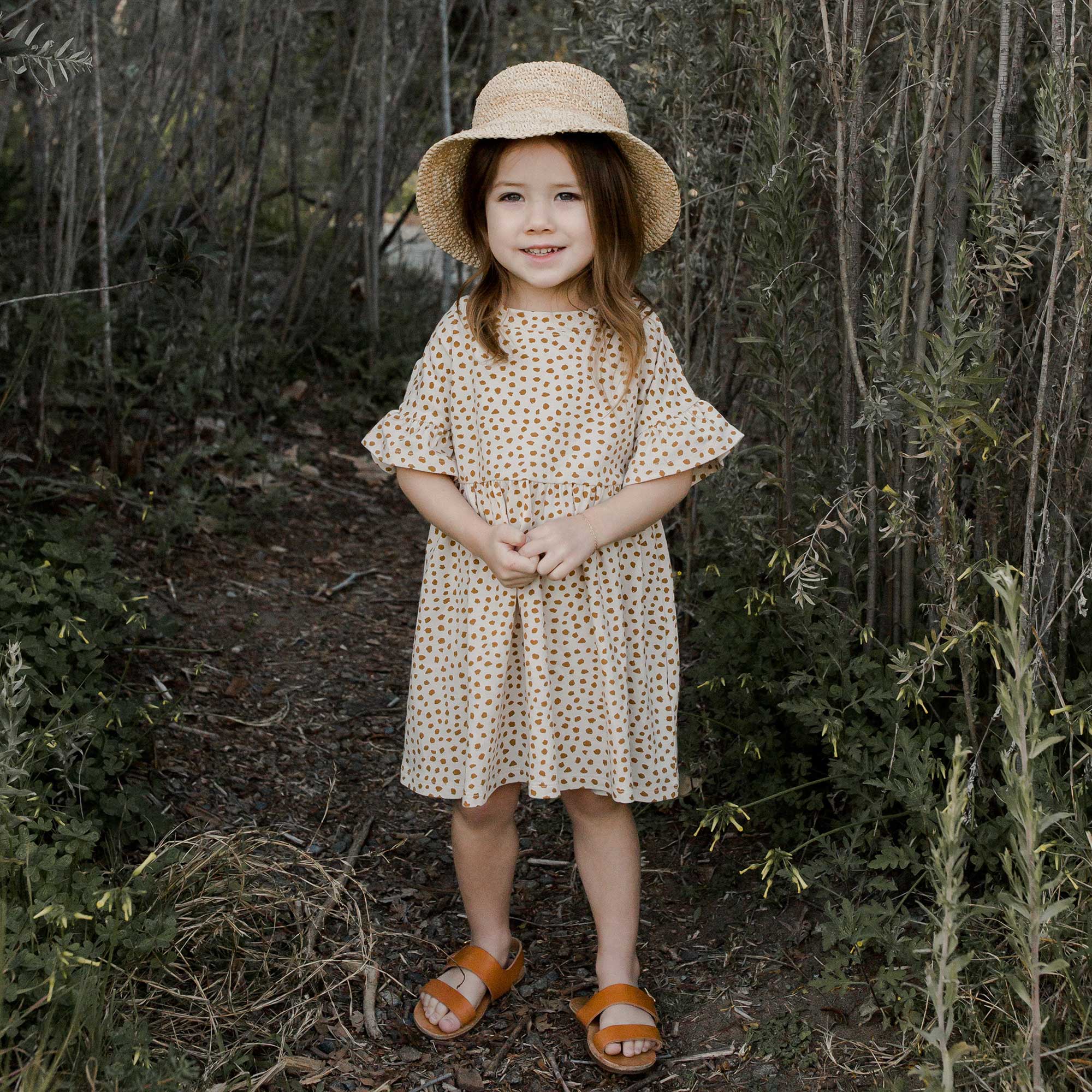 Rylee + Cru Babydoll Dress - Spots