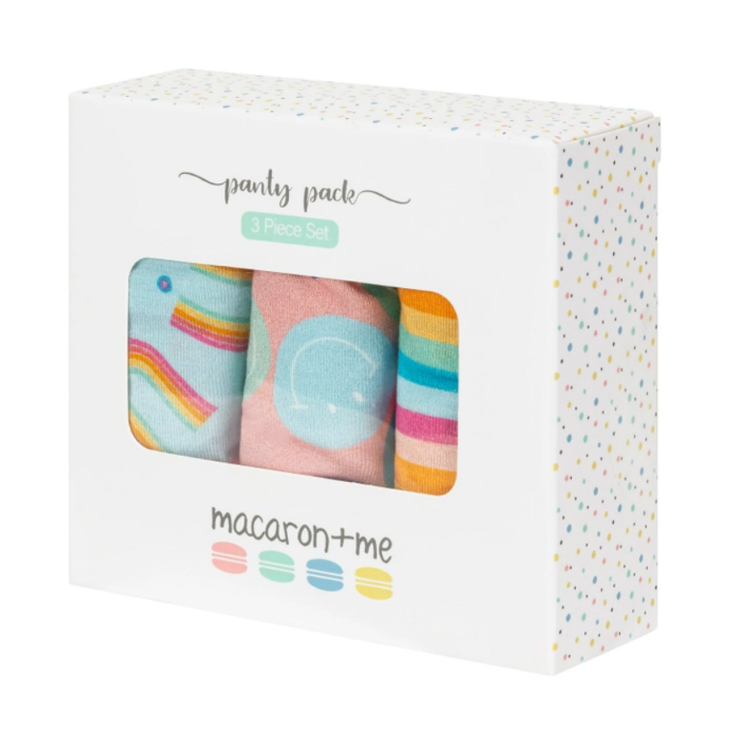 Macaron + Me Bamboo Girls Underwear Set - Smiles