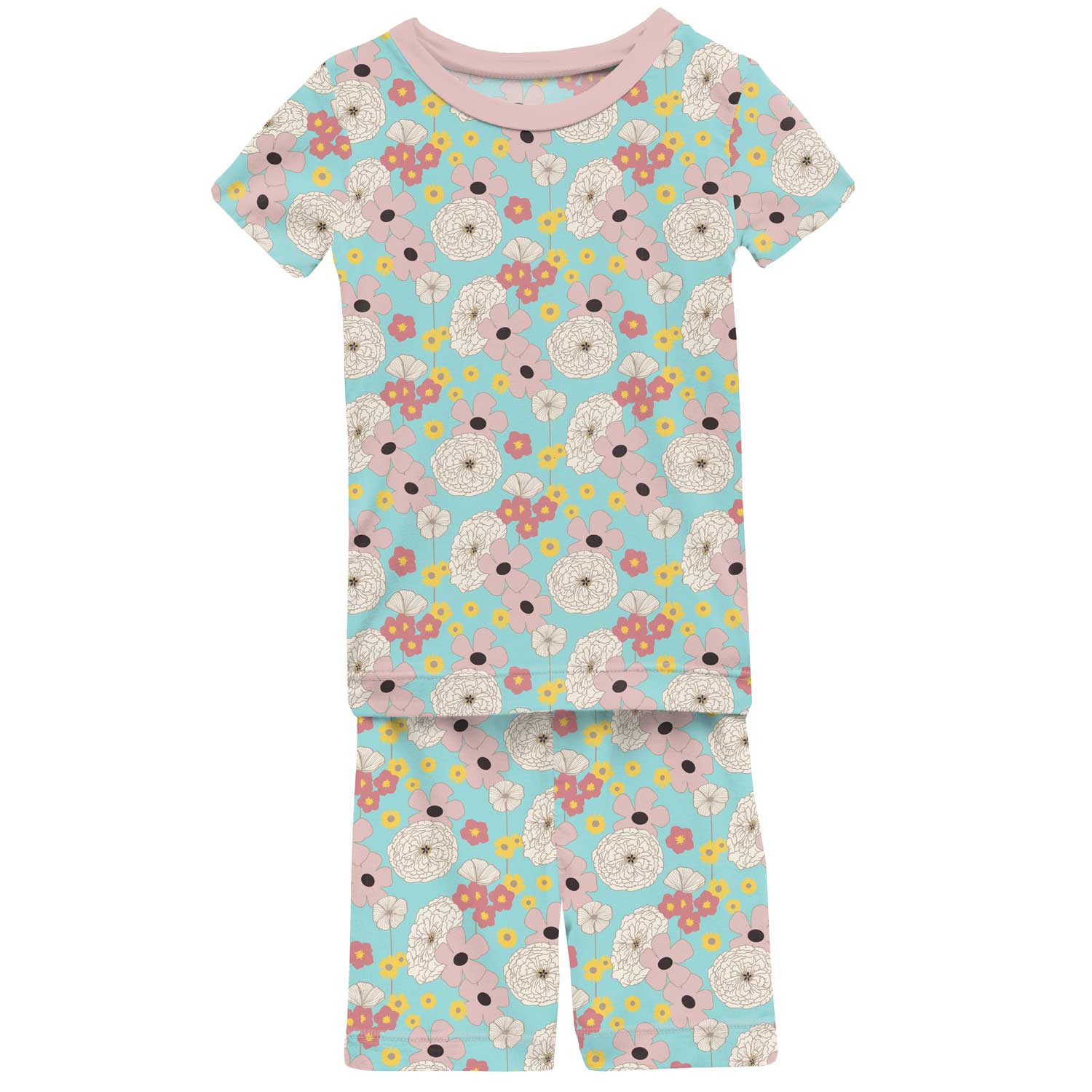 KicKee Pants Short Sleeve Pajama Set with Shorts - Summer