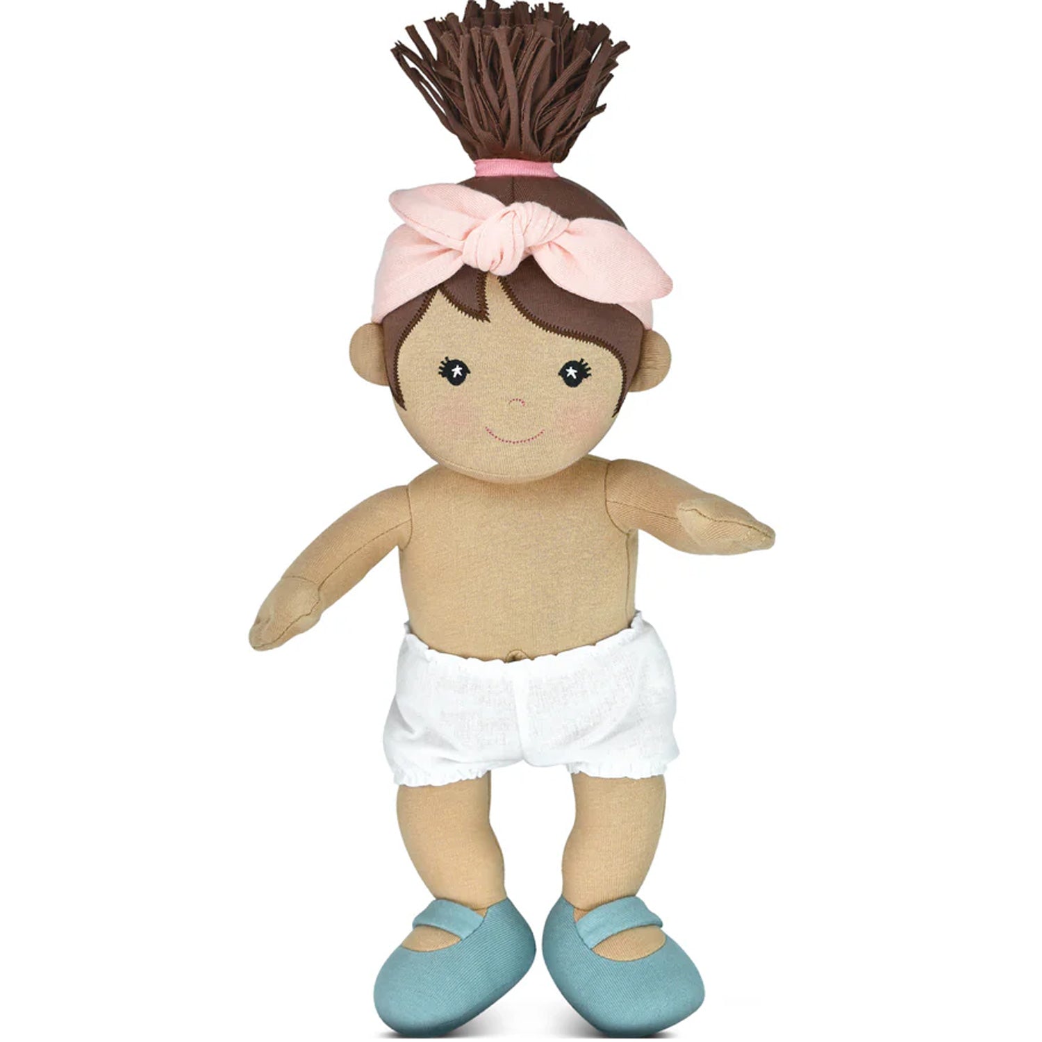 Apple Park Kids Organic Cotton Doll - Paloma in Lavender