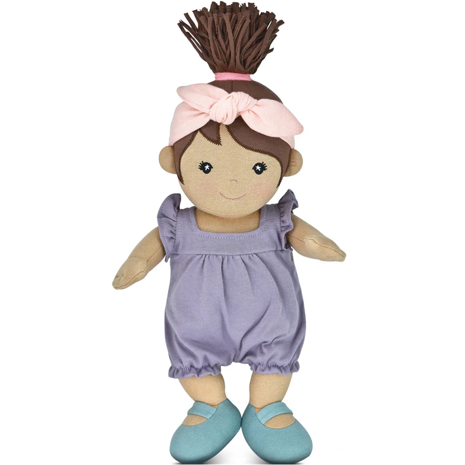 Apple Park Kids Organic Cotton Doll - Paloma in Lavender