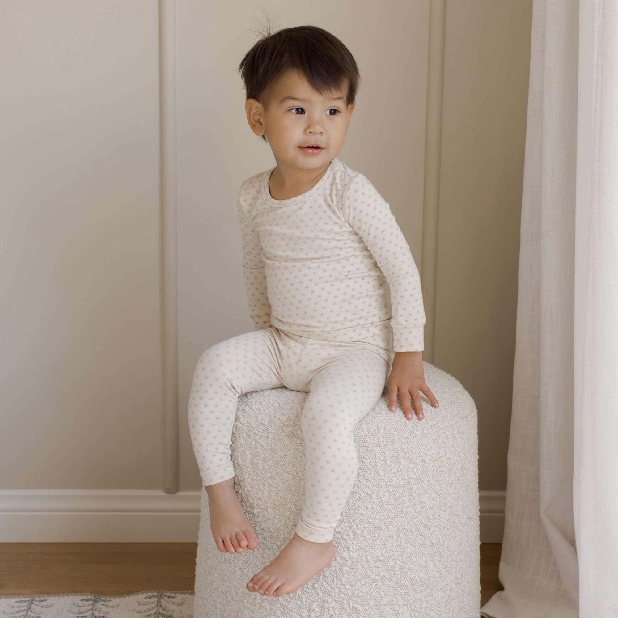 Quincy Mae Bamboo Pajama Set | Oat Check