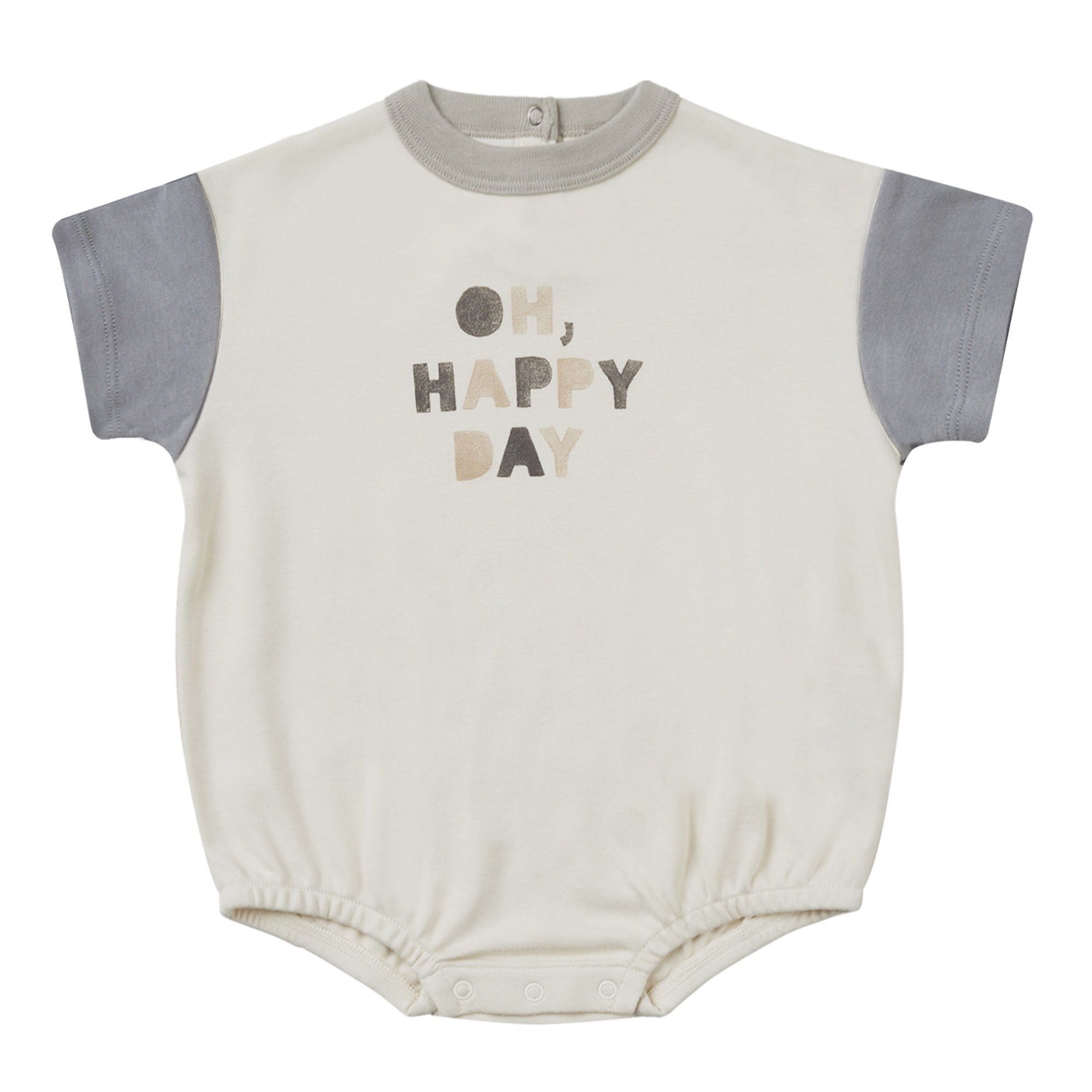 Quincy Mae Organic Relaxed Bubble Romper | Oh, Happy Day