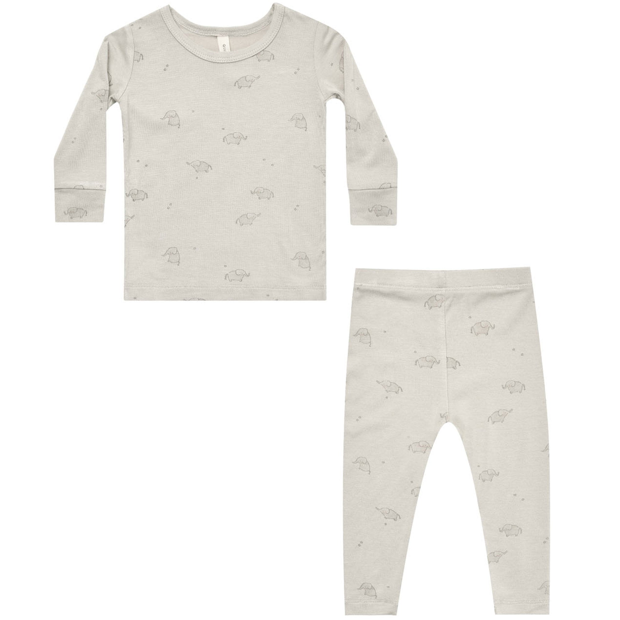 Quincy Mae Bamboo Pajama Set - Elephants