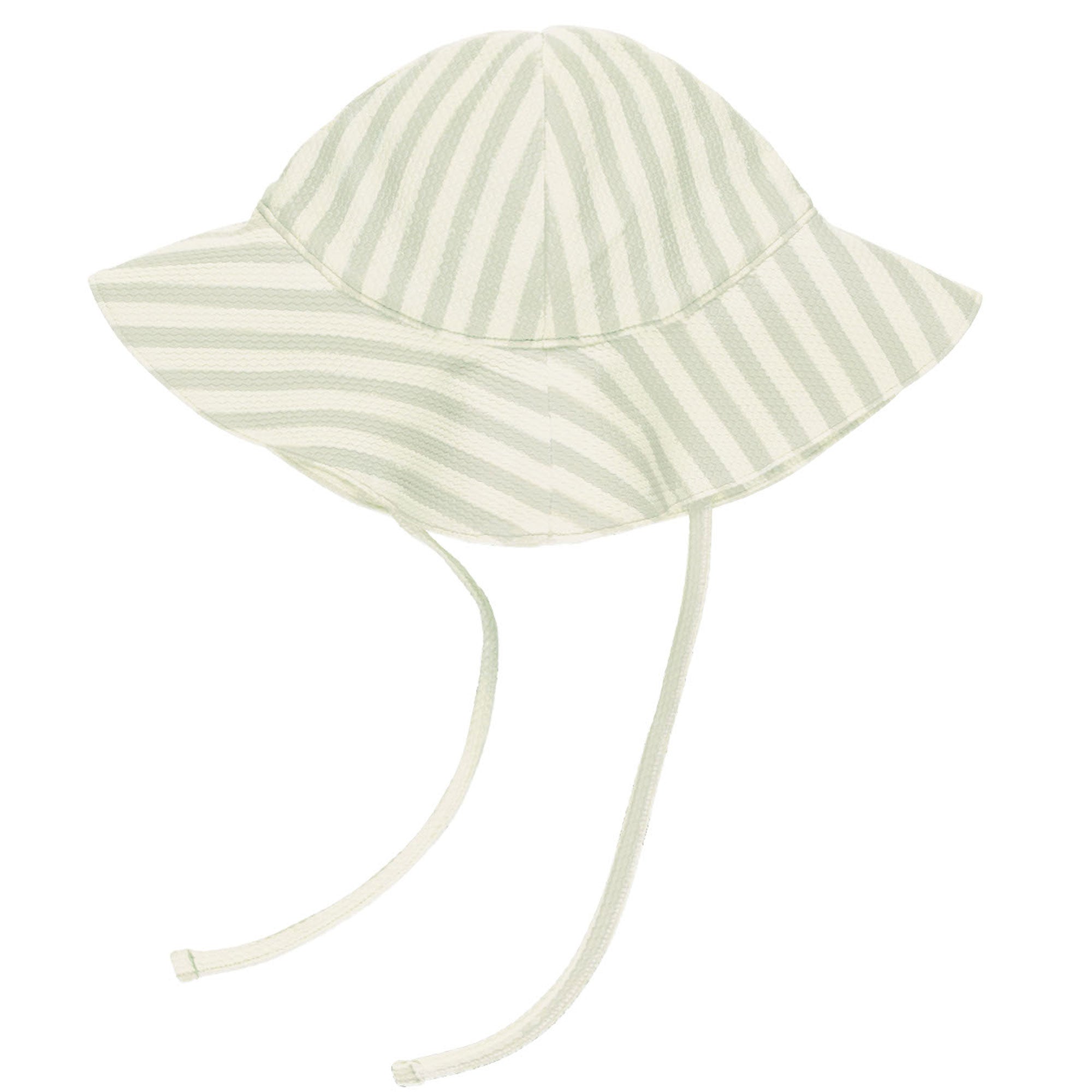 Quincy Mae Sun Hat - Mint Stripe