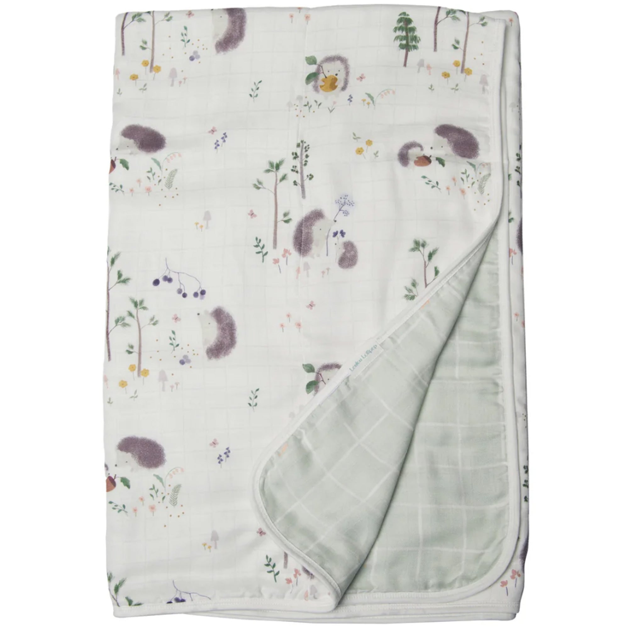 Loulou Lollipop Muslin Quilt Blanket - Hedgehogs