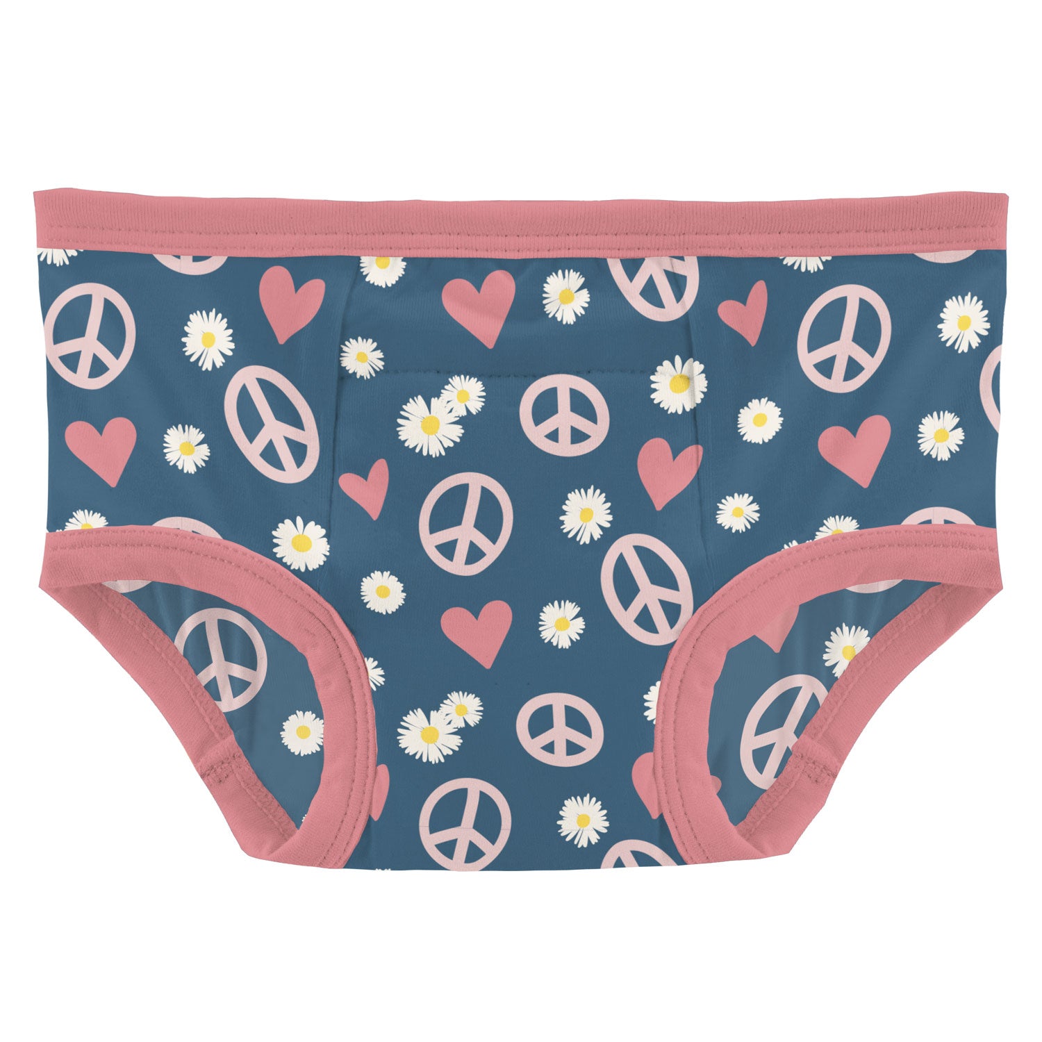 Kickee Pants Training Pants Set - Peace, Love and Happiness