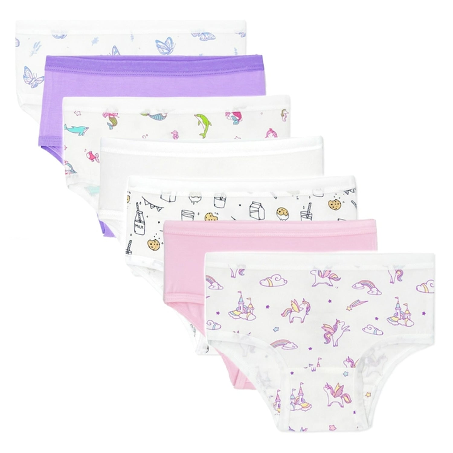 Bellabu Bear Bamboo Girl's Underwear 7-Pack