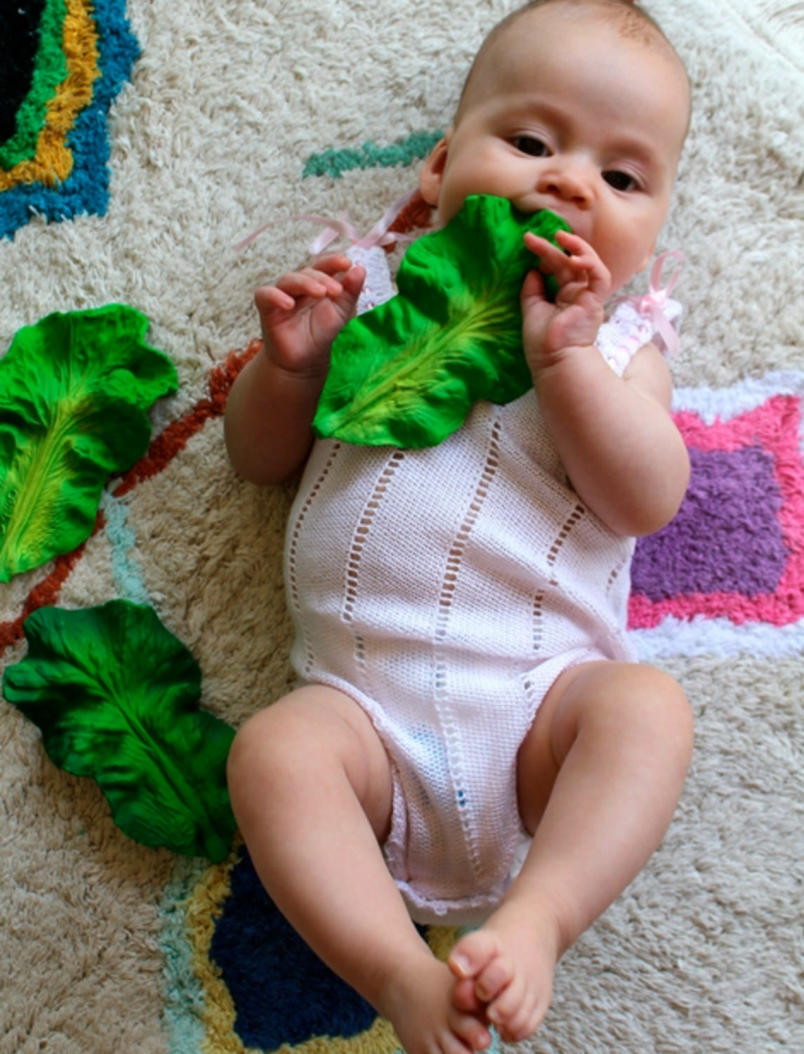 Oli & Carol Natural Rubber Teether Kendall the Kale