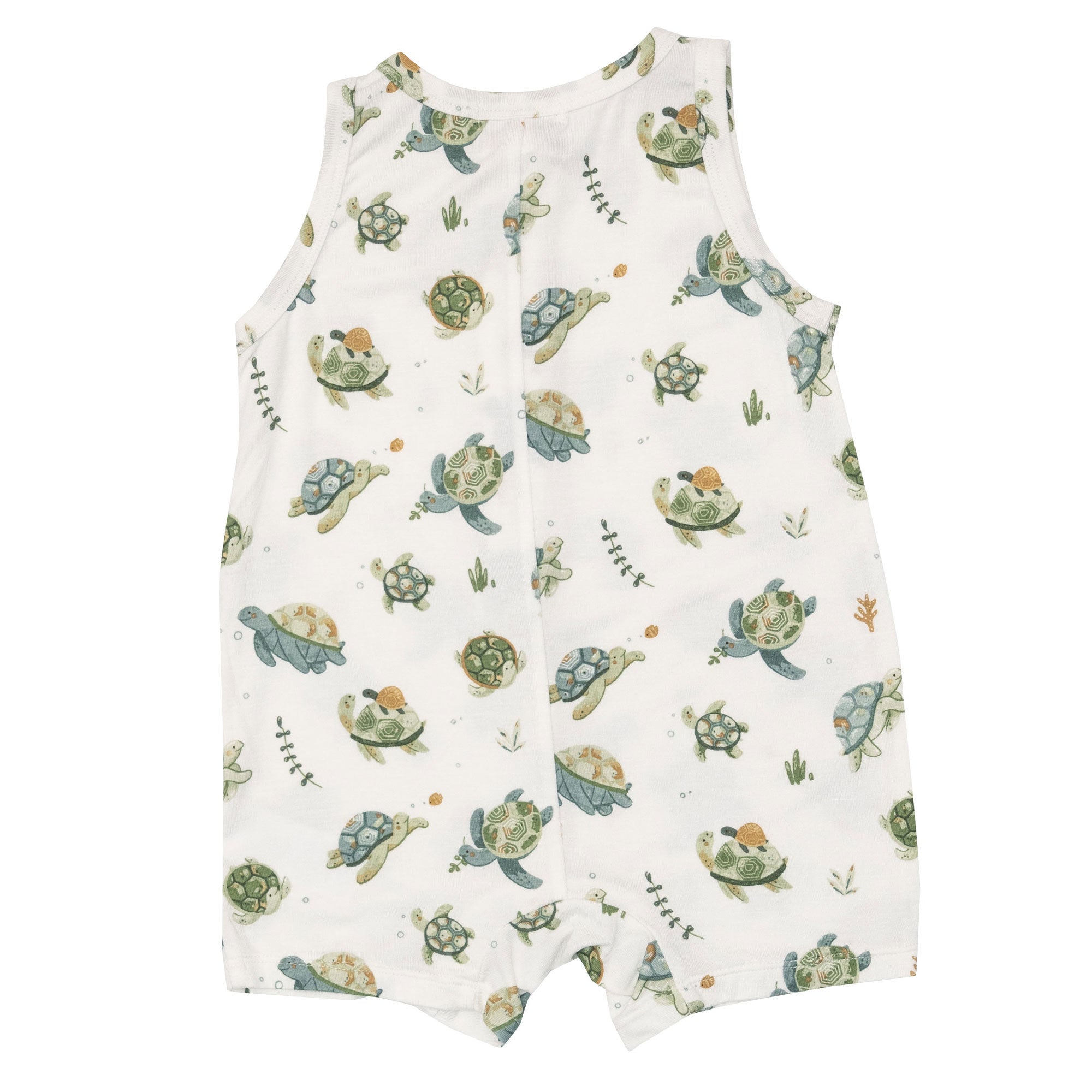 Angel Dear Bamboo Shortie Romper - Sea Turtles