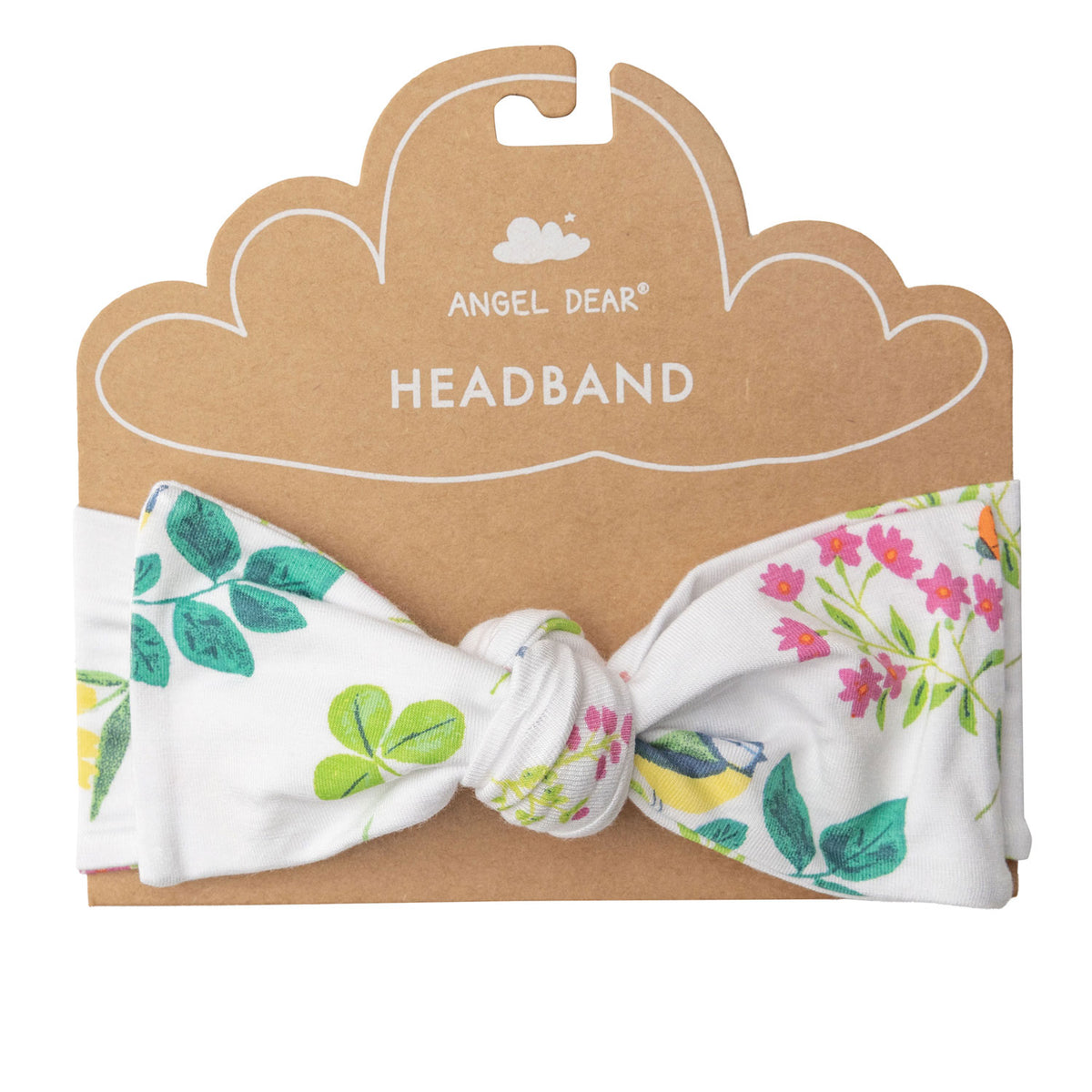 Angel Dear Bamboo Headband - Garden Birds