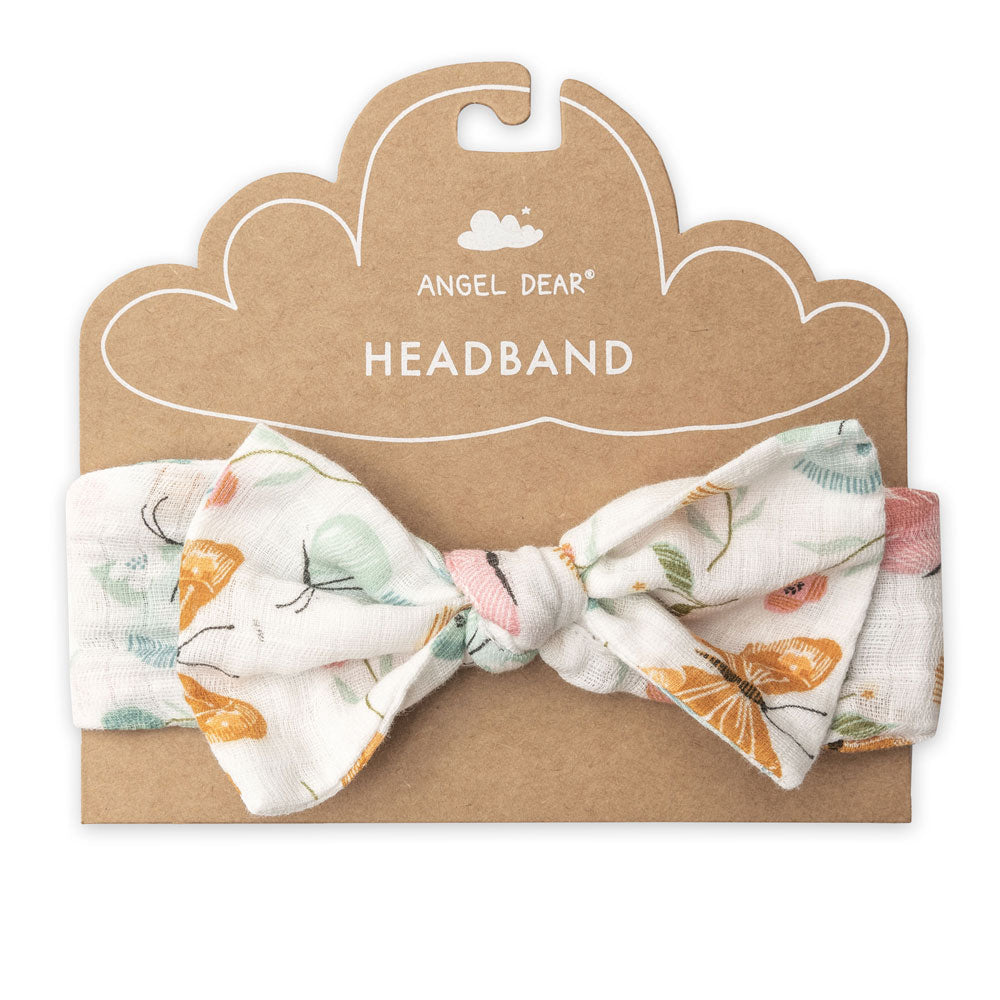 Angel Dear Muslin Headband - Pretty Butterflies