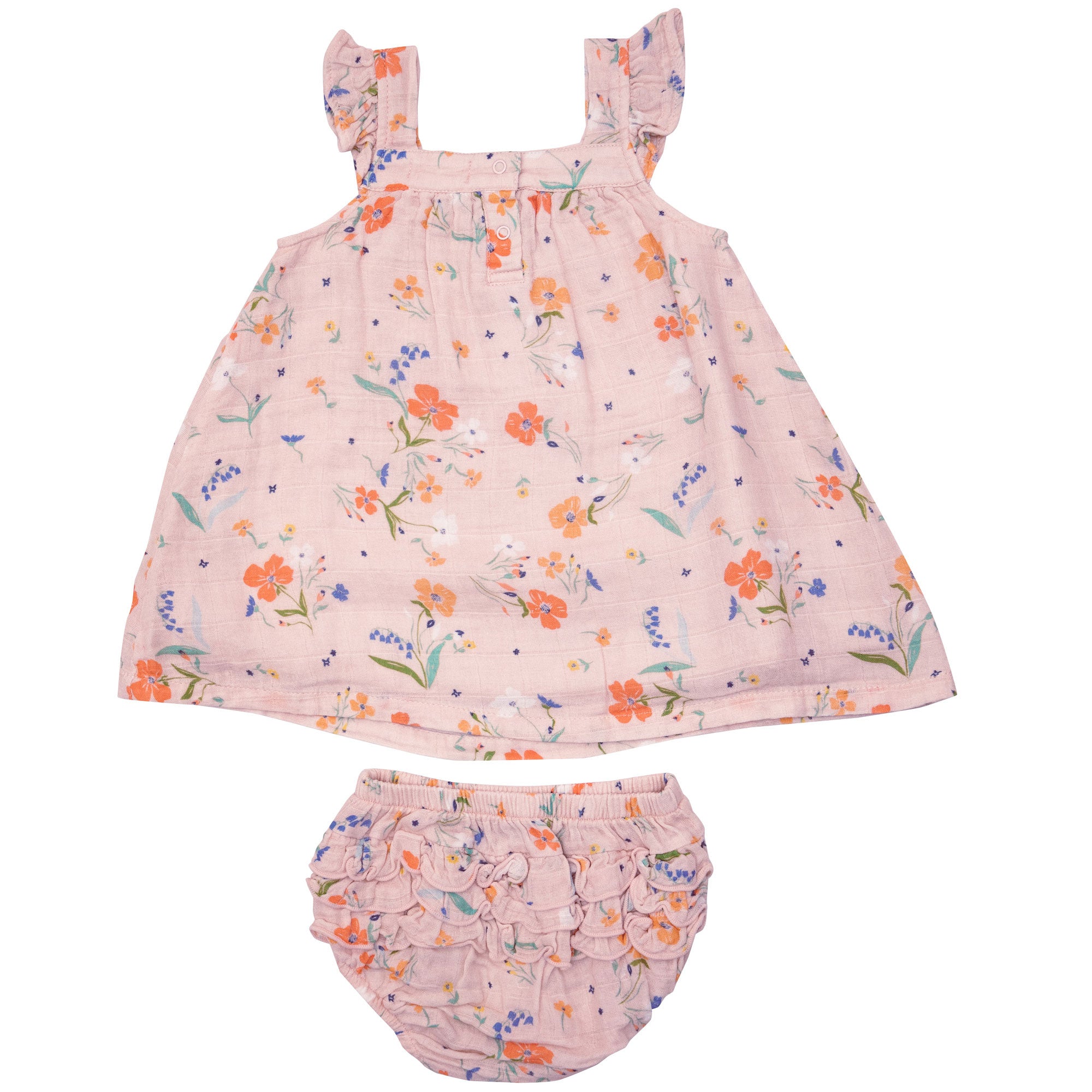 Angel Dear Organic Muslin Sundress - Spring Mix Floral