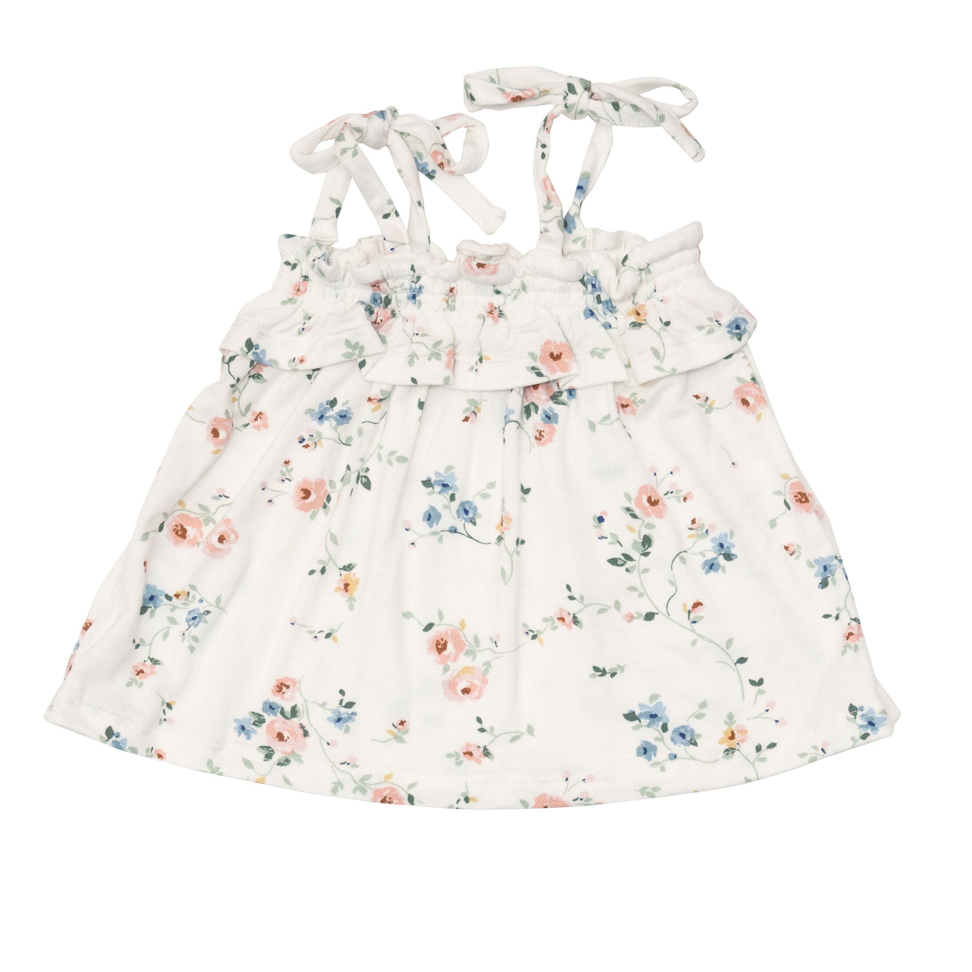 Angel Dear Bamboo Ruffle Top & Bloomer Set - Climbing Roses