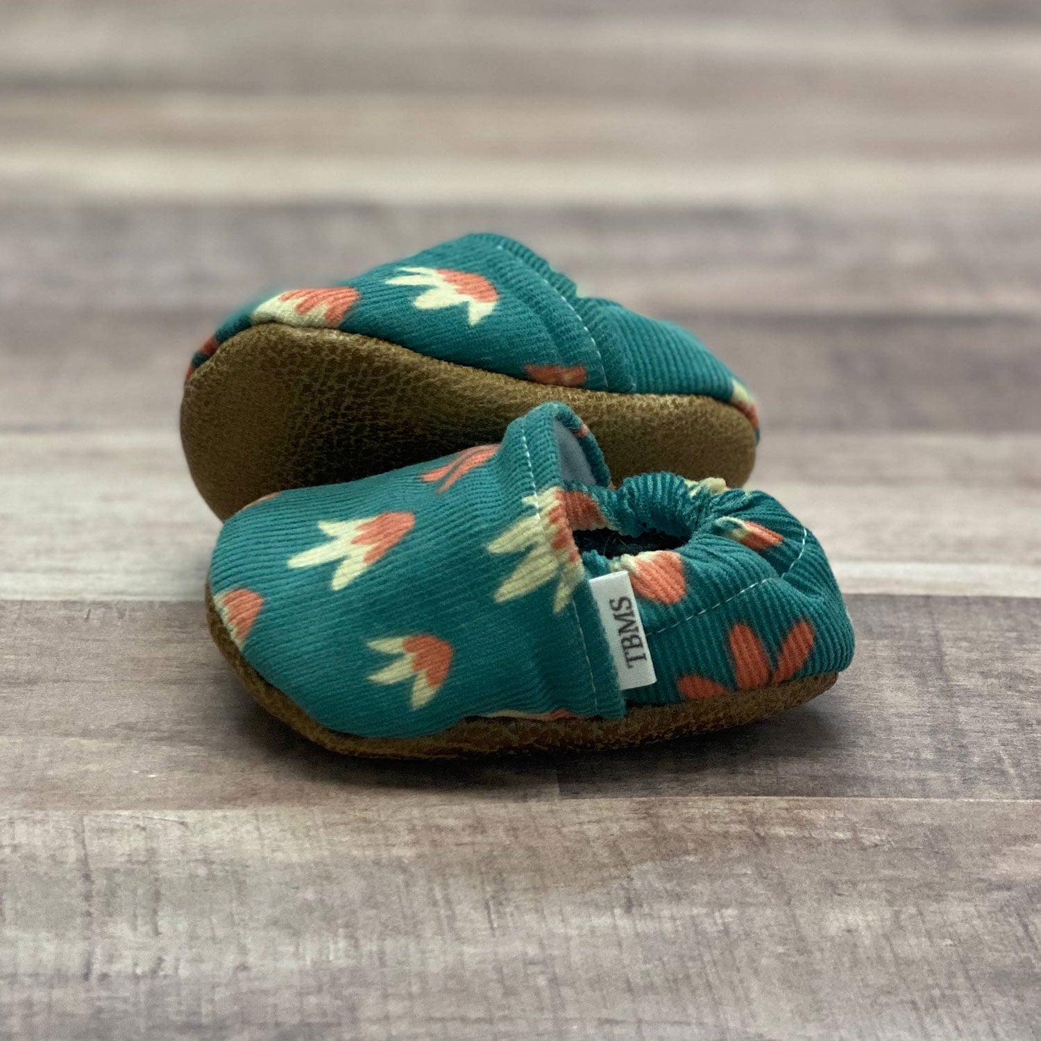 Baby Moccasins - Autumn Floral Bud