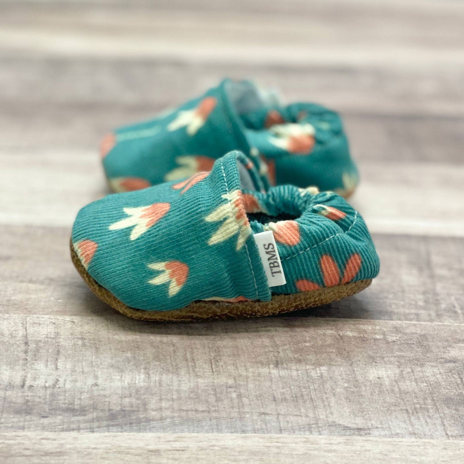 Baby Moccasins - Autumn Floral Bud