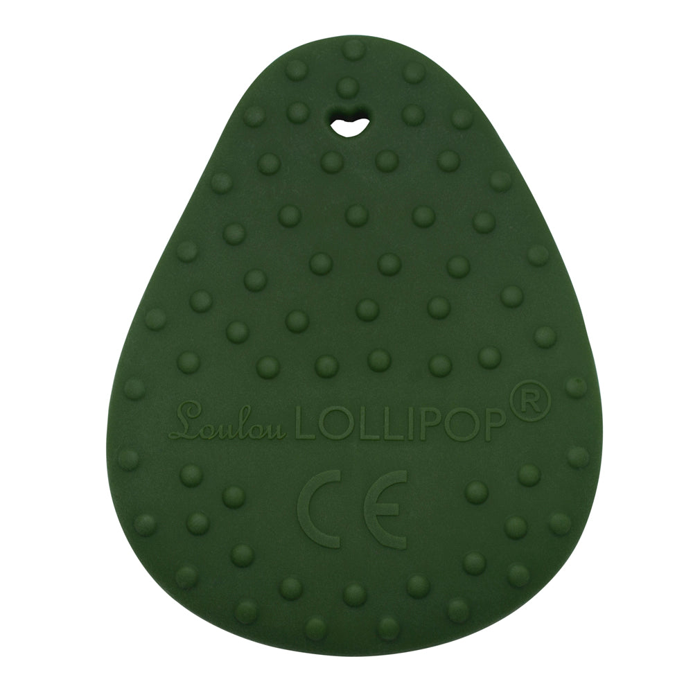 Loulou Lollipop Silicone Teether - Avocado