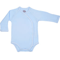 Organic Baby Essentials Long Sleeve Bodysuit with Side Snaps Blue