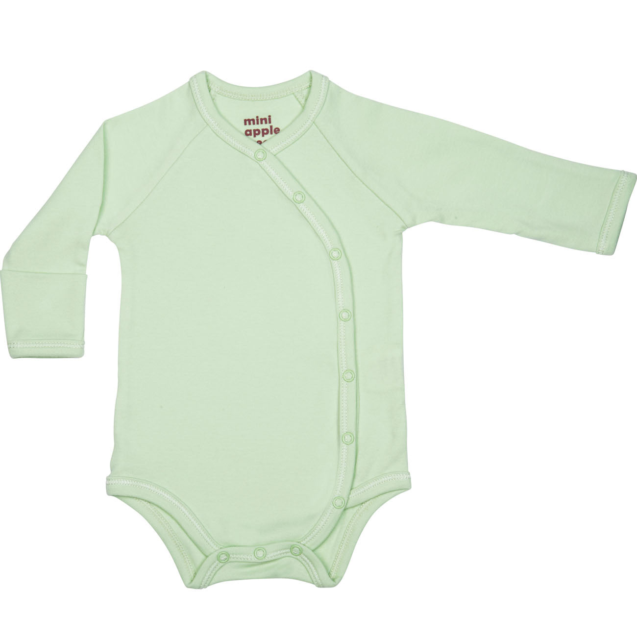Baby Essentials Long Sleeve Bodysuit with Side Snaps Sage Green