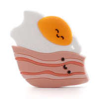Loulou Lollipop Silicone Teether - Bacon and Egg