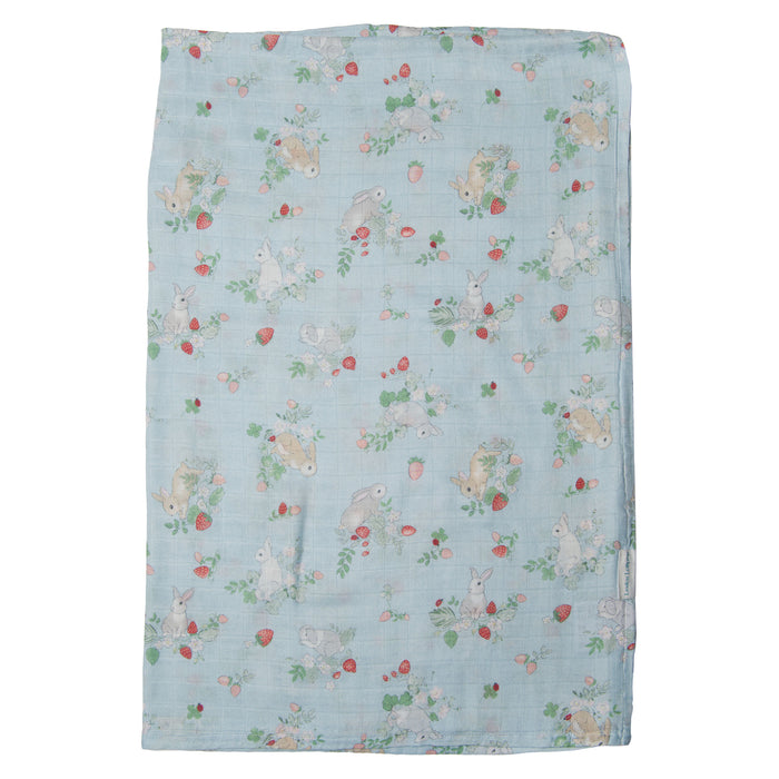 Loulou Lollipop Bamboo Muslin Swaddle Blanket - Some Bunny Love You