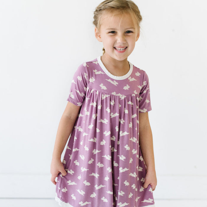 KicKee Pants Short Sleeve Swing Dress - Pegasus Bunny