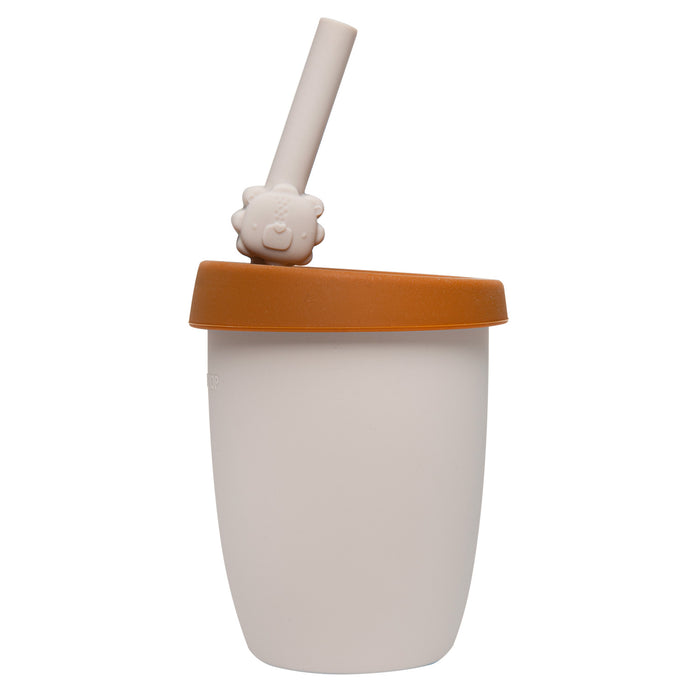 Loulou Lollipop Kids Cup with Straw - Lion