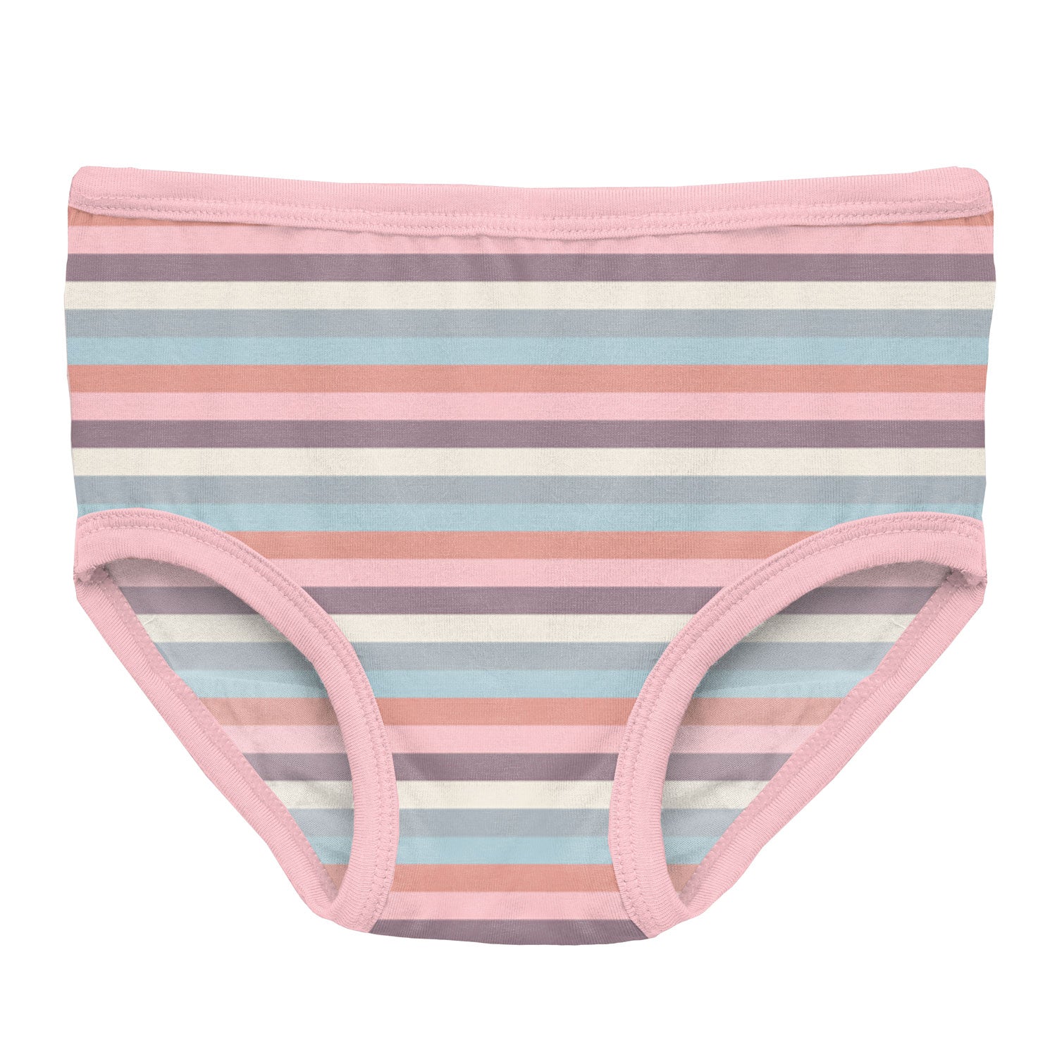 Kickee Pants Bamboo Girls Underwear - Spring Bloom Stripe